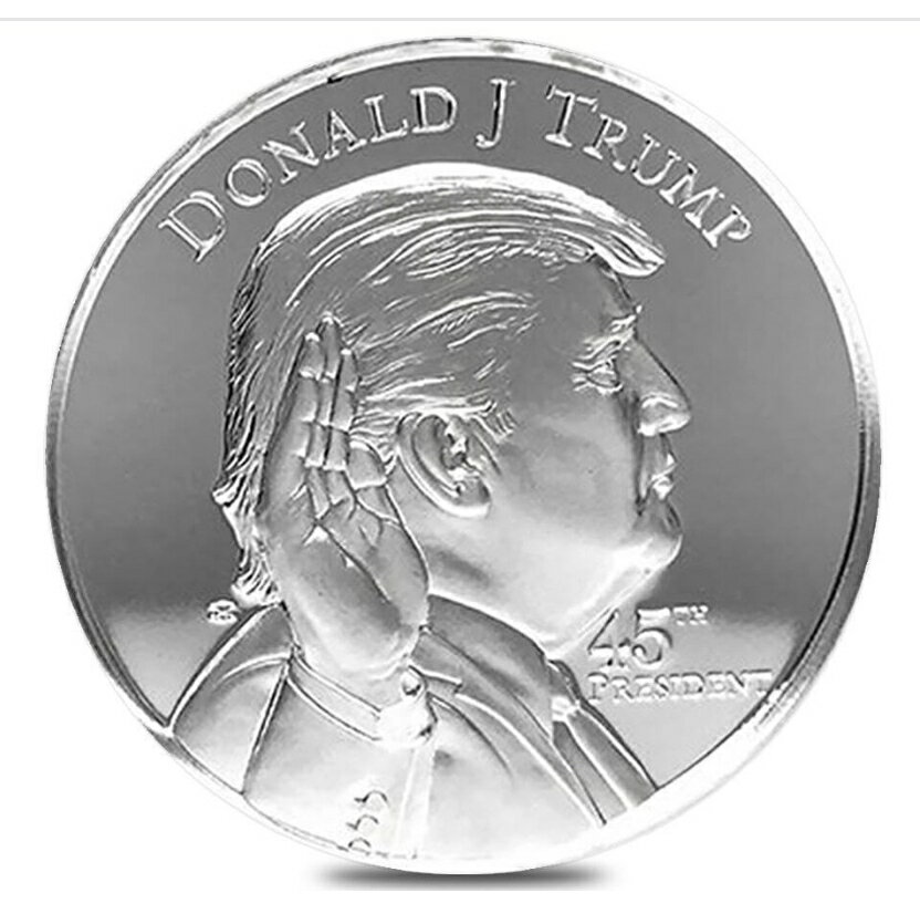 【新品】純銀コイン「ドナルド トランプ 大統領」 1オンス トランプ コイン 純銀 メダル 銀貨 ホワイトハウス 第45代米国大統領 品位99.9％ 31.1g 記念 コイン Donald J. Trump シルバー クリアケース入 保証書付