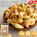 カシューナッツ 塩味 深煎り 500g ベトナム産 直火焙煎 保存料不使用 塩カシューナッツ ロースト カシューナッツロースト 塩 ローストカシューナッツ 高品...