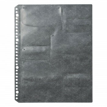 サンワサプライ ブルーレイディスク対応A4リフィルシート 5シート入り ブラック FCD-RLBD30BK 凹凸が少なく柔らかい不織布を採用しています