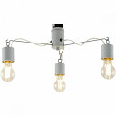 照明 おしゃれ LED Ruhe シーリングライト クリアフィラメント LED(電球)×3個付属 インテリア 装飾 玄関 廊下 3灯 リビング ダイニング LEDランプ 天井照明 寝室 間接照明 天井灯 家電【送料無料】【あす楽】