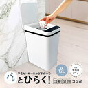 ごみ箱 ダストボックス 人感センサー コンパクト かざすだけで開く自動開閉ゴミ箱 ゴミ キッチン 自宅 オフィス 自動開閉 12L ふた付き センサー式 蓋つき 軽量【送料無料】【あす楽】