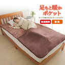 敷き毛布 寝具 敷きパッド 毛布 HOTα蓄熱足ポケット付き敷きパッド 寒さ対策 吸湿発熱 蓄熱 足元 保温 あったか あったかグッズ エコ ECO 防寒 冬用 防寒敷きパッド シングルサイズ【送料無料】【あす楽】(3)