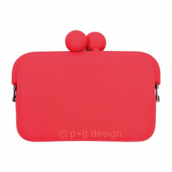 ピージーデザイン DO-MO(ドーモ) レッド シンプルなシリコンがまぐち