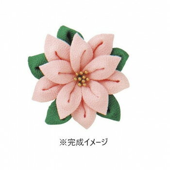 オリムパス はじめてのつまみ細工 キット ポインセチアのブローチ TZ-6　C ボンドだけで完成できるかん..