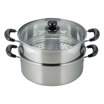 ヴェンセ IH対応二段蒸し器26cm VR-8182 1023555 ステンレス製の二段蒸し器【送料無料】