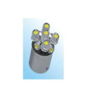 M&Hマツシマ (1個)12v BA15S ホワイト 9LED ワイドビーム L809S WH しっかり照らす!二輪車専用ナンバー照明【送料無料】