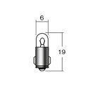 M&Hマツシマ 白熱電球(1個入) 6v1.5w T6.5 BA7S イエロー 1P7603 YE バイク用のメーター、ポジション球におすすめ