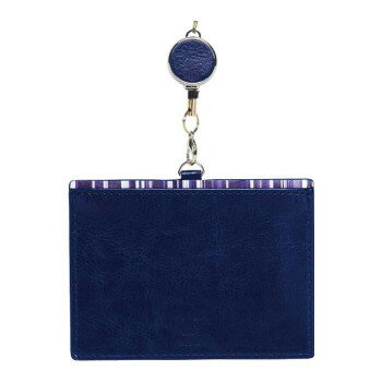 アクセントボーダー IDカードホルダー IDC-ACB04 ブルー クールなボーダー柄