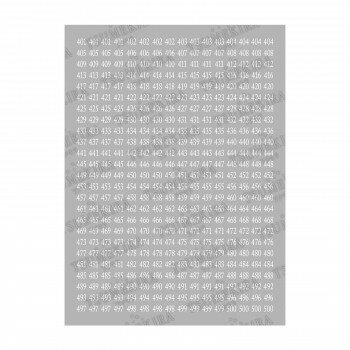 TSUMEKIRA(ツメキラ) ネイルシール カラーチャートナンバーシール 白 401〜500 NN-CCN-105 サロンで使..