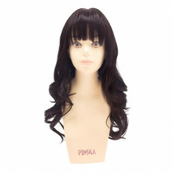 ★プリシラ オールウィッグ メープルカールロング A-700 耐熱　TCK・ショコラブラック お手軽にイメージチェンジ【送料無料】
