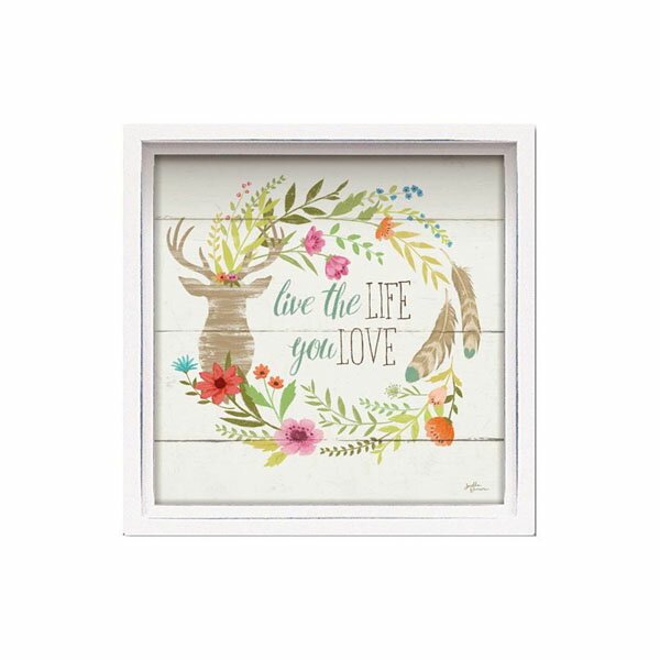 ユーパワー ロハス ミニアートフレーム ジャネール ペナー 「ラスティック ブルーム4」 LA-01212 やさしいロハステイストに満ちたミニフレーム。