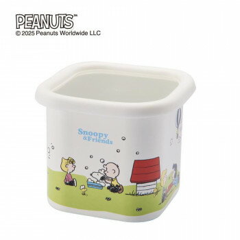 豊琺瑯 スヌーピー「グリーンフィールド」ホーローキューブストッカー・S SNJ-2414 耐酸性に優れ衛生的..