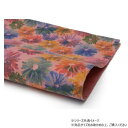 大判切り革 極彩花(プリント加工) レッド 1枚 Pkawa106-2/1-04 レザークラフトにおすすめ!適度に柔らかく使いやすい【送料無料】