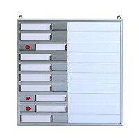 ナカキン　行動表示板　10名　NH-10S 上品なアルミアルマイト仕上げ!!【送料無料】