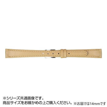 MIMOSA(ミモザ) 時計バンド Eカーフ 14mm キャメル (美錠:銀) CE-CM14 場面に合わせて、スタイリッシュにベルト交換!【メール便対応】