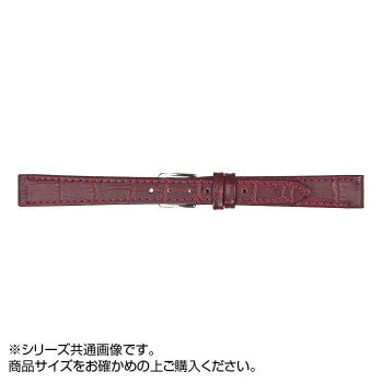 MIMOSA(ミモザ) 時計バンド P型押ワニ 10mm ワイン (美錠:銀) CP-W10 場面に合わせて、スタイリッシュにベルト交換!【メール便対応】