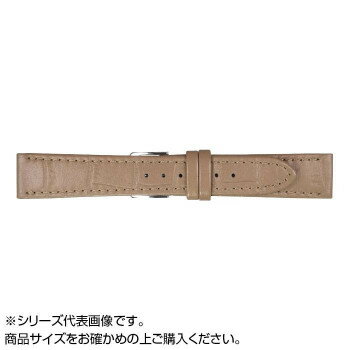 MIMOSA(ミモザ) 時計バンド P型押ワニ 22mm モカ (美錠:銀) CP-M22 場面に合わせて、スタイリッシュにベルト交換!【メール便対応】
