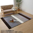 ラグ カーペット 『フランネル』 ブラウン 約130×185cm(ホットカーペット対応) 9831278 オールシーズン使用可能なカーペット。【送料無料】