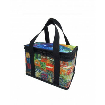 名画モザイクアートシリーズ 〜クーラーボックス〜 ゴッホ「夜のカフェテラス」 AM-01802 コンパクトな..