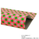 大判切り革 キュービック(プリント加工) ピンク×グリーン 1枚 Pkawa105-2/1-02 レザークラフトにおすすめ!適度に柔らかく使いやすい【送料無料】