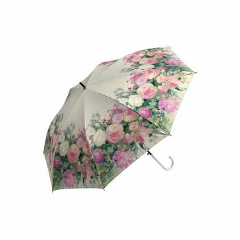 アーチストブルームシリーズ　ジャンプ傘　晴雨兼用　ジュリアプリントン「ジューンアバンダンス」　AB-02602 軽量の晴雨兼用ジャンプ傘
