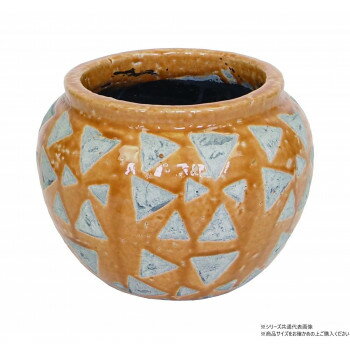 村田屋産業 グレーズドジャーポット ゴールデンイエロー 1506 グレーズドジャーポット【送料無料】