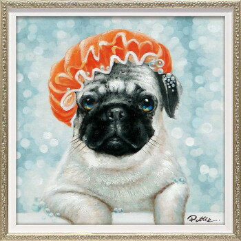 ユーパワー オイルペイントアート「カラーリング中(S)」 OP-07052 絵と額がセットになった商品です【送料無料】