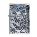 ZIPPO 二面鳳凰 銀イブシ 瑞鳥・伝説の翼をデザインしたZIPPO【送料無料】【メール便対応】