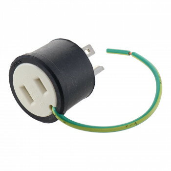 H＆H 逆接地アダプター 15A×125V HA-3 431413 機械器具の電源接続用