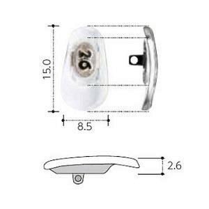 ボリュームアップパッド VU-26 40個入 13638 メガネ用の鼻パッド【送料無料】【メール便対応】