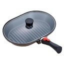 MARRONE CHEF(マローネシェフ) IH対応 着脱式ハンドル オーバルパン MM-9546 お手入れラクチンなふっ素樹脂加工♪【送料無料】