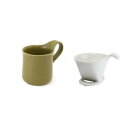 ZEROJAPAN(ゼロジャパン) ドリッパー&カフェマグセット WH/KHI DMZ-15 お手軽ドリップコーヒーセット【送料無料】
