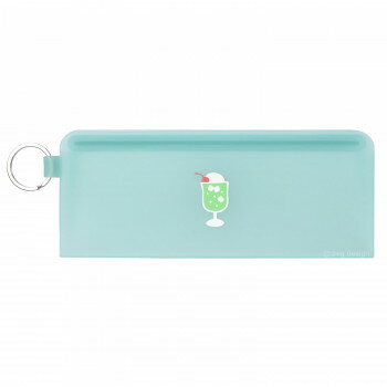 ピージーデザイン STEPPO(ステッポ) クリームソーダ 透明感のあるジップポーチ