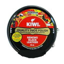 KIWI シューポリッシュ ブラック 50mL 天然カルナバワックス配合の油性靴クリーム【メール便対応】