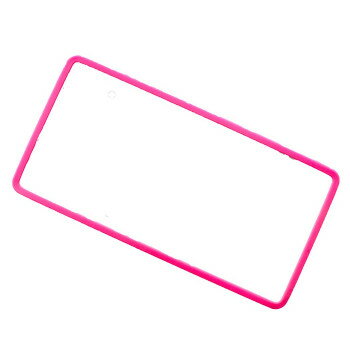 AWESOME(オーサム)　ナンバープレートフレームシリコンカバー　ピンク　AS-NPC-04 おしゃれなナンバープレートフレーム♪
