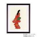 ししゅうキット 7184(ベージュ) 「日本の美」名作選 見返り美人図 浮世絵の代表作のクロス・ステッチキット【送料無料】