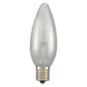 OHM LEDシャンデリア形装飾用/C32/E17/1.2W/50lm/銀(昼白)色 LDC1N-G-E17 13S シャンデリア球形のLED電球(3)