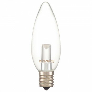 OHM LEDシャンデリア形装飾用/C32/E17/0.8W/40lm/クリア電球色 LDC1L-G-E17 13C シャンデリア球形のLED..
