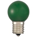OHM LEDミニボール球装飾用 G30/E17/1.2W/4lm/緑色 LDG1G-H-E17 14 ミニボール球形装飾用LED