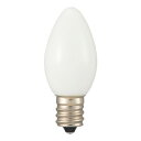 OHM LEDローソク球装飾用 C7/E12/0.5W/15lm/電球色 LDC1L-H-E12 13 ローソク球装飾用LED