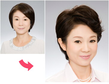 総手植え 手植えは軽くて自然、リタッチピース!!u-3708【部分かつら 女性用 ウィッグ ミセス】