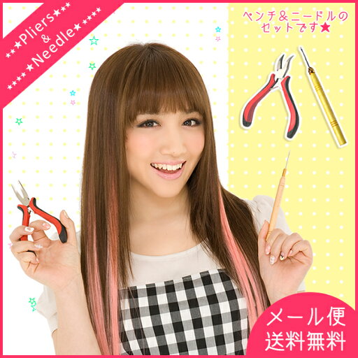 チップエクステ用ペンチ&ニードルセット 80777 【エクステ 小物 ウィッグ wig クリップ コーム チップ アイロン 人毛 ボンド】 チップエクステ用ペンチ&ニードルセット 80777 【エクステ 小物 ウィッグ wig クリップ コーム チップ アイロン 人毛 ボンド】