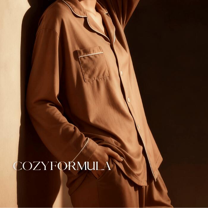 【日本初※】スキンケアパジャマ cozyformula 銅繊維 ナイトウェア 上下セット 抗菌 防臭 シルク質感 レディース ルームウェア 敏感肌 乾燥肌 寝ている間に美肌ケア ギフト プレゼント 実用的 【送料無料】