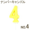 カメヤマ バラエティキャンドルナンバーキャンドルNo.4 1個入り