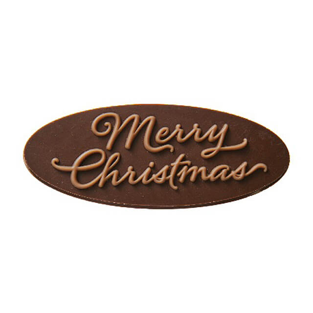 【BLACK FRIDAYポイント5倍】サインクリスマス(W-383) 1個｜クリスマス チョコプレート チョコレートプレート