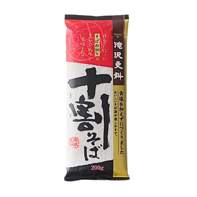 【スーパーSALEポイント5倍】ウェルナ 滝沢更科 十割そば200g｜季節商品のサムネイル
