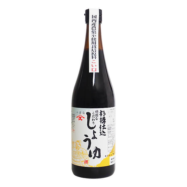 ヤマヒサ 杉樽仕込頑固なこだわりしょうゆ(こい口) 720ml