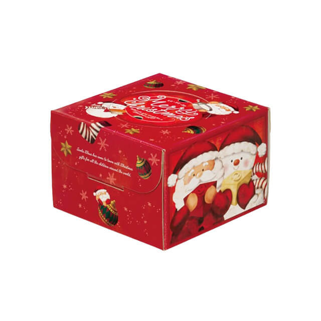 和気 レッドサンタHP130 4号 1枚|クリスマス 4寸 12cm ケーキ箱 ケーキボックス デコ箱