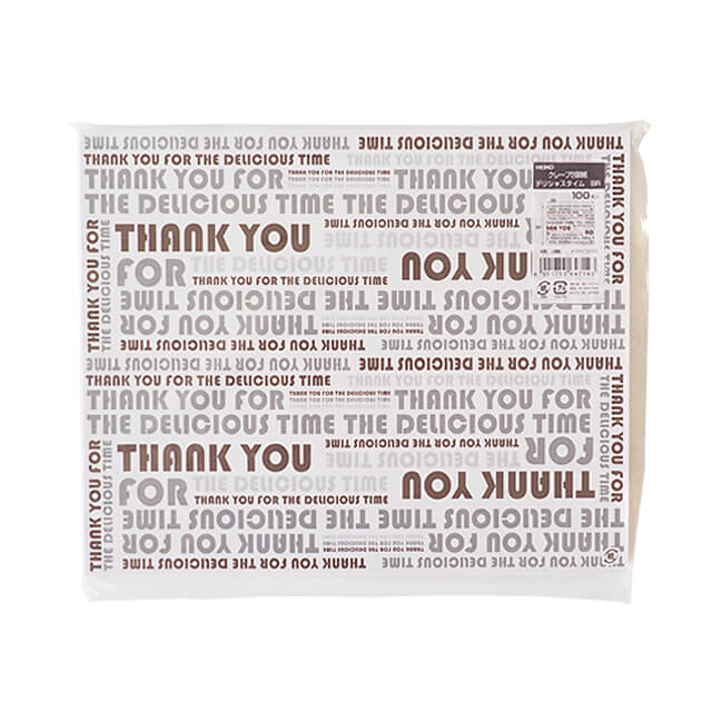 乐天商城 - 取寄 ヘイコー クレープ包装紙 デリシャスタイム(ブラウン) 100枚