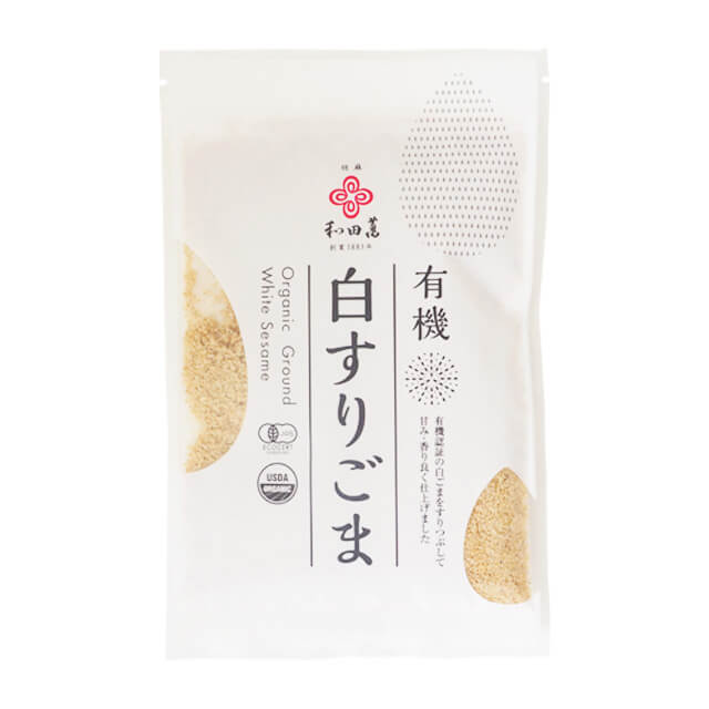 和田萬 有機 白すりごま 50g